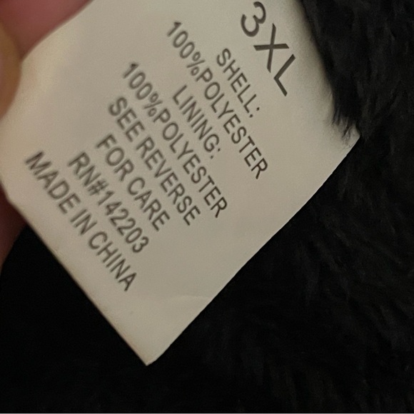 NEW Bodilove Women’s Thickened Black Winter Puffer Jacketket w/Removable Hood-3X - Picture 15 of 15